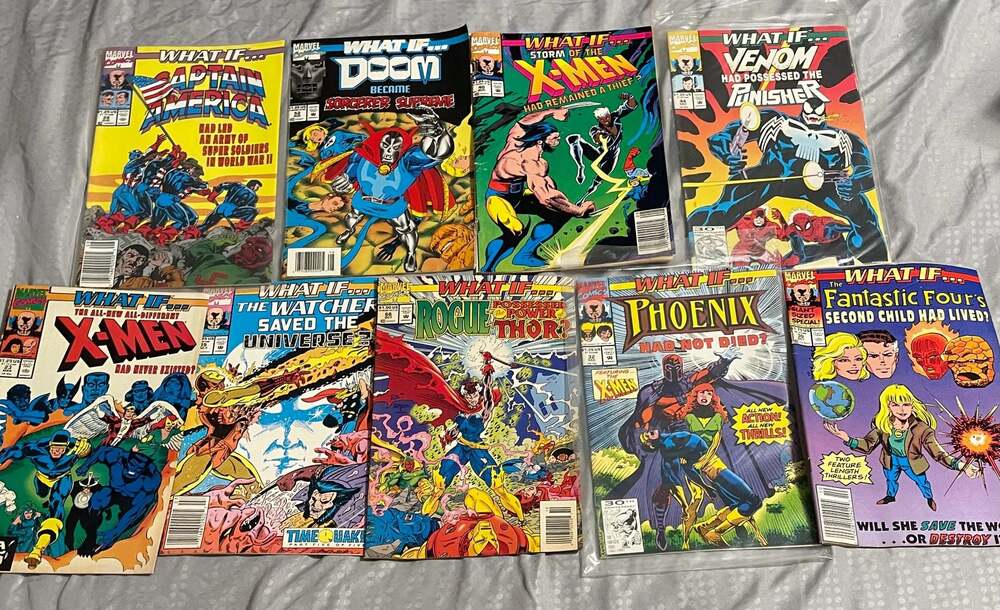 Lot of 9 Marvel Comics What If...? Issues 23, 28, 32, 39, 40, 44, 66,30,52